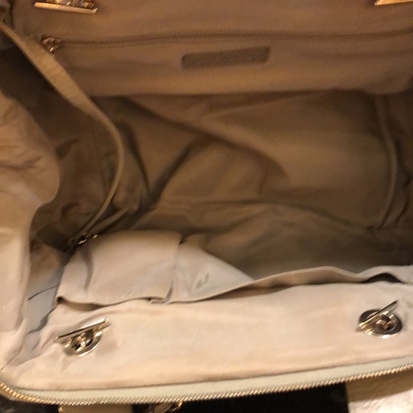 Large Grey Lambskin Bowler Bag - Picture 15 of 15